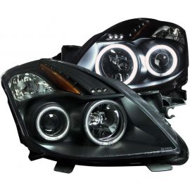 ANZO 2008-2009 Nissan Altima (2 Door ONLY) Projector Headlights w/ Halo Black (CCFL) buy in USA