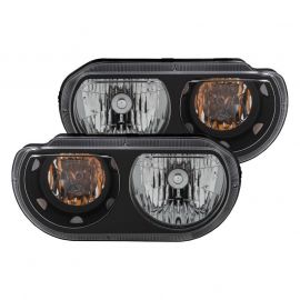 ANZO 2008-2014 Dodge Challenger Crystal Headlights Black buy in USA