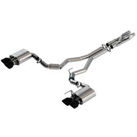 Borla 2020 Ford GT500 5.2L AT 3in ATAK CatBack Exhaust w/ Black Chrome Tips buy in USA