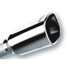 Borla 2.25in Inlet 3.28in x 3.5in Square Rolled Angle Cut x 7.88in Long Exhaust Tip buy in USA