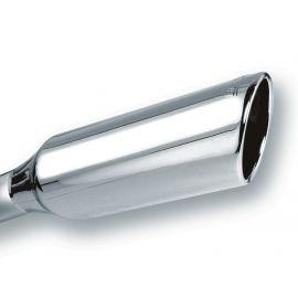 Borla 2.25in Inlet 4in Round Rolled Angle Cut x 12in Long Embossed Exhaust Tip buy in USA