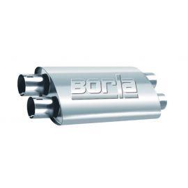 Borla 2.50in Dual In/Out 19in x 9.5in x 4in PRO-XS Muffler buy in USA