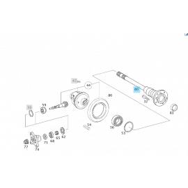 Original Mercedes-Benz Achswelle A9063504010 buy in USA