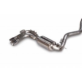 AWE Tuning BMW F3X 28i / 30i Touring Edition Axle-Back Exhaust Single Side - 80mm Silver Tips buy in USA