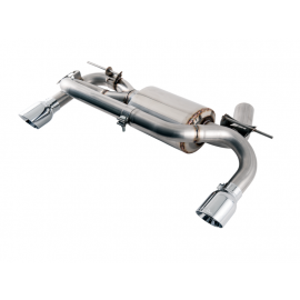 AWE Tuning BMW F3X 340i Touring Edition Axle-Back Exhaust - Chrome Silver Tips (90mm) buy in USA