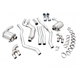 AWE Tuning 2019+ BMW M340i (G20) Non-Resonated Touring Edition Exhaust - Quad Chrome Silver Tips buy in USA