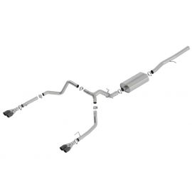 Borla 19 Chevrolet Silverado/GMC Sierra 1500 6.2L SS Touring Catback Exhaust - Black Chrome Tips buy in USA