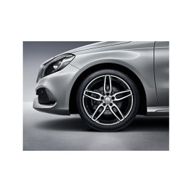 Original Mercedes-Benz AMG Alufelge 7,5 J x 18 ET 52 schwarz glanzgedreht A-Klasse 176 B-Klasse 246 CLA 117 A17640107007X23 buy in USA