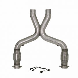 Mustang 5.0 Short Mid X Pipe W/ Catalytic Converters 3.0 For BBK Long Tube Headers 2011-2014 buy in USA