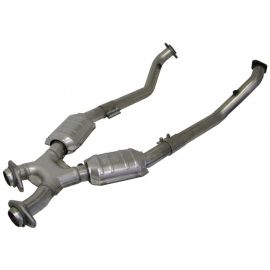 BBK 96-98 Mustang 4.6 GT High Flow X Pipe With Catalytic Converters - 2-1/2 buy in USA