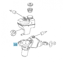 Original Mercedes-Benz Betätigungseinheit Hauptbremszylinder A0004300712 buy in USA