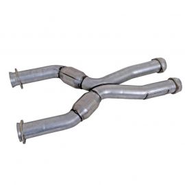 BBK 1986-2004 Mustang Coyote Swap Short Mid X Pipe w Catalytic Converters 3.0 For BBK Long Tube Headers buy in USA