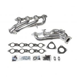 1999-2004 GM Truck SUV 4.8 5.3 Shorty Tuned Length Exhaust Headers - 1-3/4 Silver Ceramic buy in USA