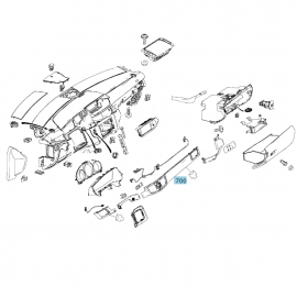 Original Mercedes-Benz Zierleiste Instrumententafel Esche schwarz A2126803693 buy in USA