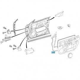Original Mercedes-Benz Abdichtrahmen Türe vorne links A2197200578 buy in USA