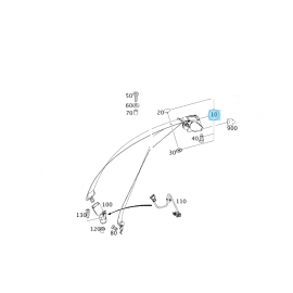 A20786046858R93 Mercedes-Benz Sicherheitsgurt hinten rechts buy in USA