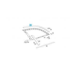 Original Mercedes-Benz Blende Zierblende Leiste Zierleiste Fenster hinten links Laderaum E-Klasse T-Modell 211 S211 buy in USA
