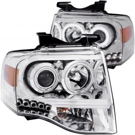 ANZO 2007-2014 Ford Expedition Projector Headlights Chrome buy in USA