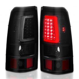 ANZO 1999-2002 Chevy Silverado 1500 LED Taillights Plank Style Black w/Smoke Lens buy in USA