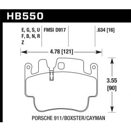 Hawk Porsche Front HP+ Brake Pads buy in USA