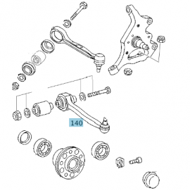 Original Mercedes-Benz Querstrebe Vorderachse rechts A204330201180 buy in USA