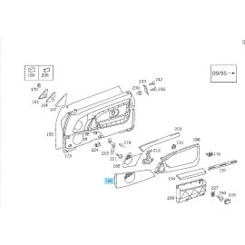 Original Mercedes-Benz Abdeckung Lautsprecher groß links Tür Lautsprecherabdeckung buy in USA