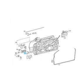 Original Mercedes-Benz Fangband Tür Türfangband Halter Tür Türhalter S-Klasse 140 buy in USA