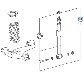 Original Mercedes-Benz Stoßdämpfer Vorderachse S-Klasse 140 A1403232100 buy in USA