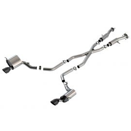 Borla 15-21 Jeep Grand Cherokee SRT 6.4L V8 AWD ATAK Cat-Back Exhaust System - Black Tips T-304SS buy in USA