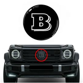 Mercedes G-Class W464 2018+ Front Grille Fiberglass Badge Emblem BRABUS Style buy in USA