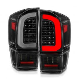 ANZO 16-21 Toyota Tacoma LED Tail Lights - w/ Light Bar Sequential Black Housing & Clear Lens buy in USA