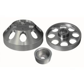 Torque Solution Lightweight WP/Crank/Alt Pulley Combo (Silver): Hyundai Genesis Coupe 3.8 2010+ buy in USA