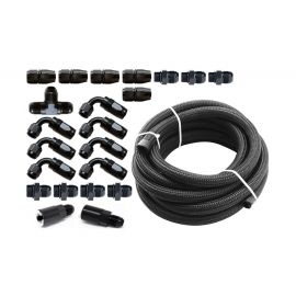 Torque Solution Braided Fuel Line Kit for -6 Aeromotive FPR: Subaru WRX 02-14 / Subaru STI 07-18 buy in USA