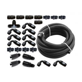 Torque Solution Braided Fuel Line Kit for -6 Aeromotive FPR & Flex Fuel Kit - 02-14 Subaru WRX buy in USA