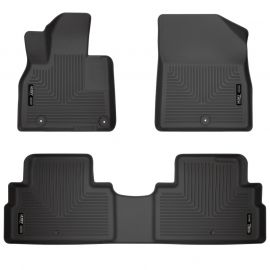 Husky Liners 2020 Kia Telluride Weatherbeater Black Front & 2nd Seat Floor Liners buy in USA