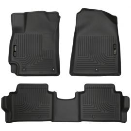 Husky Liners 2017 Hyundai Elantra Weatherbeater Black Front and Second Row Floor Liners buy in USA