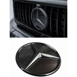 Mercedes G GLE GLC GLK E C class Carbon Front Grille Emblem Mercedes Star buy in USA