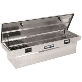 Lund 67-99 Chevy CK Ultima Single Lid Crossover Tool Box - Brite buy in USA