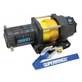 Superwinch 3500 LBS 12V DC 7/32in x 32ft Synthetic Rope Terra 3500SR Winch - Gray Wrinkle buy in USA