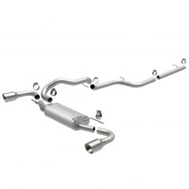 MagnaFlow 10-12 Mazda 3 L4 2.5L Hatchback Split Rear Exit Stainless Cat Back Performance Exhaust buy in USA