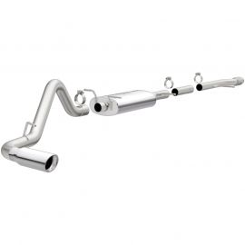 Magnaflow 14 Chevy Silverado V8 5.3L CC/EC Cab Single P/S Rear Exit Stainless Cat Back Perf Exhaust buy in USA