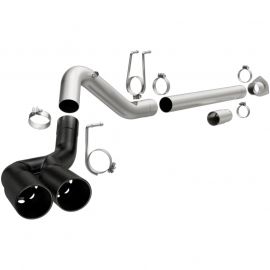 MagnaFlow 08-18 Ford F-250/F-350/F-450 4.6L/6.7 DPF-Back Black 4in Dual Single Rear Exit buy in USA