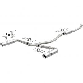 MagnaFlow 16-18 Honda Civic L4 2.0L Street Series Cat-Back Exhaust w/ Polished Tips buy in USA