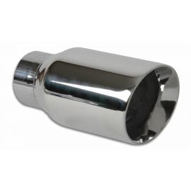 Vibrant 3in Round SS Exhaust Tip (Double Wall Angle Cut Beveled Outlet) buy in USA