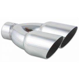 Vibrant Dual 3.5in Round SS Exhaust Tip (Single Wall Angle Cut) buy in USA