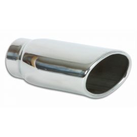 Vibrant 4.5in x 3in Oval SS Exhaust Tip (Single Wall Angle Cut Rolled Edge) buy in USA