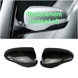 BMW M6 F06 F12 F13 12-17 M5 F10 carbon fiber side mirrors covers caps 2 pcs set buy in USA