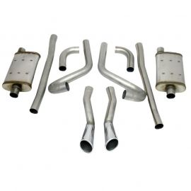 JBA 65-66 Ford Mustang 260-428 409SS Dual Through Rear Valance Header Back Exhaust buy in USA