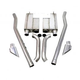 JBA 65-70 Ford Mustang 260-428 409SS Eleanor Style Dual Side Header Back Exhaust buy in USA