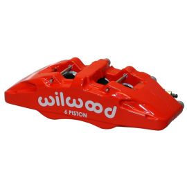 Wilwood Caliper-Forged Dynapro 6 5.25in Mount-Red-R/H 1.62/1.12/1.12in Pistons 0.81in Disc buy in USA